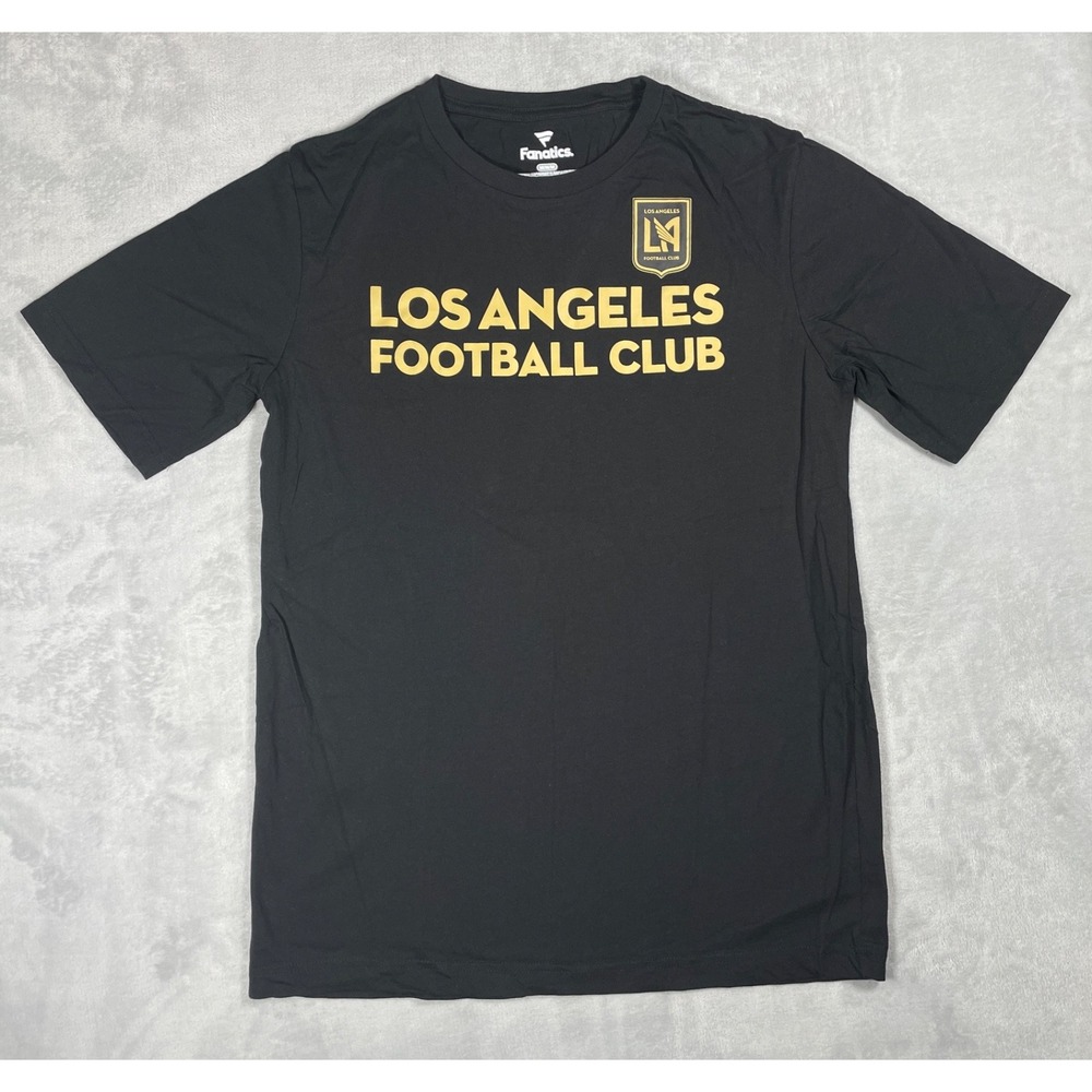 LAFC Los Angeles Football Club T-Shirt Men Medium Black Gold Graphic MLS Soccer
